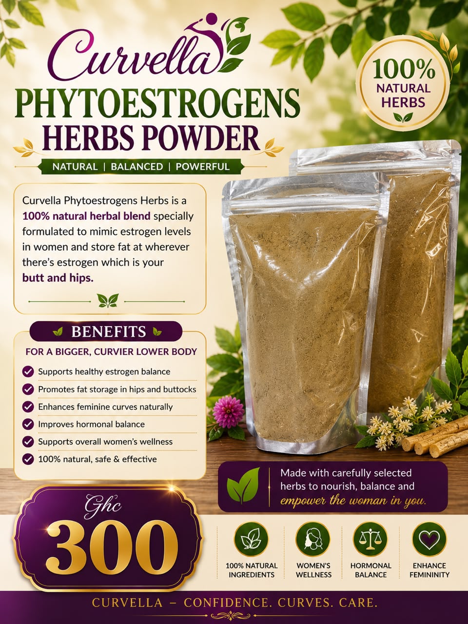 Curvella Phytoestrogens Herbs Powder